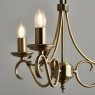 Antique Fitting with 3 Candles 3