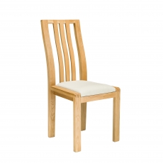 Ercol Bosco Dining Chair In Cream Fabric