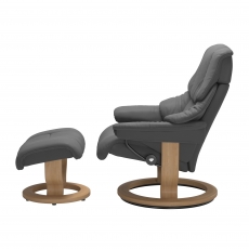 Stressless Reno Medium Chair & Stool Classic Base