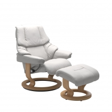 Stressless Reno Small Chair & Stool Classic Base