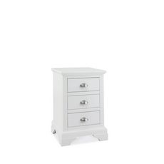 Cookes Collection Camden White 3 Drawer Nightstand