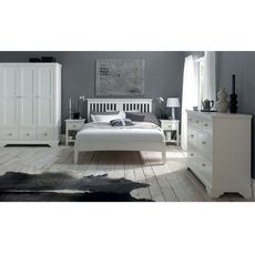 Cookes Collection Camden White Bedstead Double