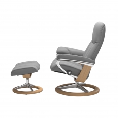 Stressless Promotional Consul Small Signature Chair and Stool