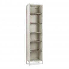 Cookes Collection Romy Soft Grey Narrow Bookcase
