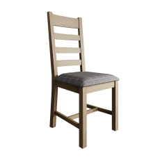 Western Slatted Dining Chair - Grey