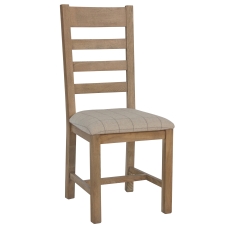 Western Slatted Back Dining Chair - Natural