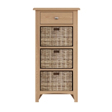 Burnley Side Table with 3 Baskets