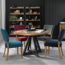 Cookes Collection Iris Circular Dining Table & 4 Chairs