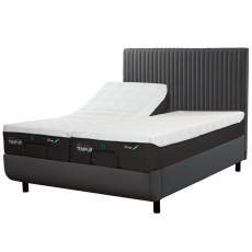 Tempur Arc Disc Adjustable Bed with Vertical Headboard – Dark Stone