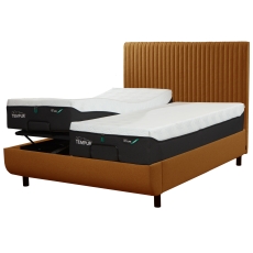 Tempur Arc Disc Adjustable Bed with Vertical Headboard – Gold