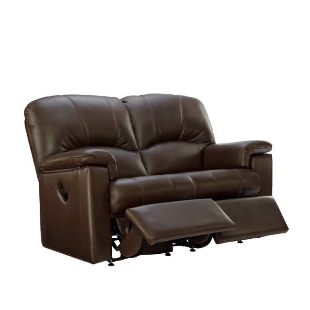 Chloe G Plan Chloe 2 Seater Double Recliner Sofa In Leather