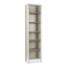 Cookes Collection Romy Soft Grey Narrow Bookcase 1