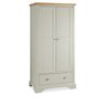 Cookes Collection Camden Soft Grey and Pale Oak Double Wardrobe