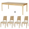 Ercol Romana Extending Dining Table & 4 Chairs 2