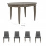 Melbourne 4-6 Extending Table & 4 Chairs 2