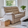 G Plan Ledbury 2 Seater Double Manual Recliner Sofa in Leather 2