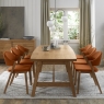 Clifton Upholstered Dining Chair - Rust Velvet 6