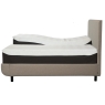 Arc Adjustable Bed with Vertical Headboard Warm Stone 4