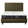 Tempur Arc Disc Adjustable Bed with Vertical Headboard – Dark Green 5