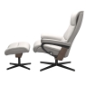 Stressless View Small Chair & Stool Cross Base 3