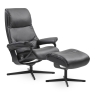 Stressless View Small Chair & Stool Cross Base 5