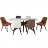 Amelia Dining Table & 6 Aiden Chairs