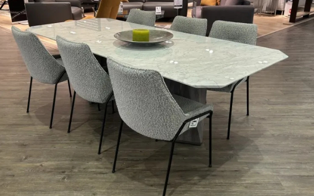Diamond & Aurora
Dining Table & 6 Chairs
Was £4,775 £3,499 Now £2,999
VISIT US
Diamond & Aurora
Dining Table & 6 Chairs
Was £4,775 £3,499 Now £2,999
VISIT US