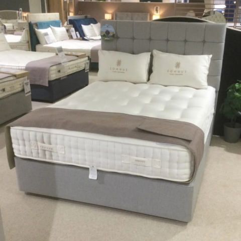 Somnus Gracious
5ft Pocket 2+2 Drawer Divan & York Headboard
Was £5,538 £3,999
Now £3,249
VISIT US
Somnus Gracious
5ft Pocket 2+2 Drawer Divan & York Headboard
Was £5,538 £3,999
Now £3,249
VISIT US