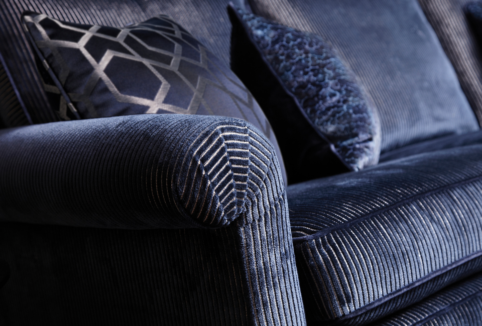 The back cushions are generously filled with duck feather as standard, offering a soft, luxurious feel that creates a relaxed and inviting sit. For those who prefer a firmer, more structured level of support, a fibre filling option is also available, allowing you to tailor the comfort to your personal preference. Complementing this, the matching scatter cushions further enhance both the look and feel of the sofa, with a choice of feather or fibre fillings to suit your desired level of softness and support.

Beyond comfort, the Gabrielle Collection has been thoughtfully designed with flexibility in mind. A wide range of customisation options allows you to create a piece that perfectly reflects your style, ensuring your sofa not only fits seamlessly into your home but also feels uniquely yours.
