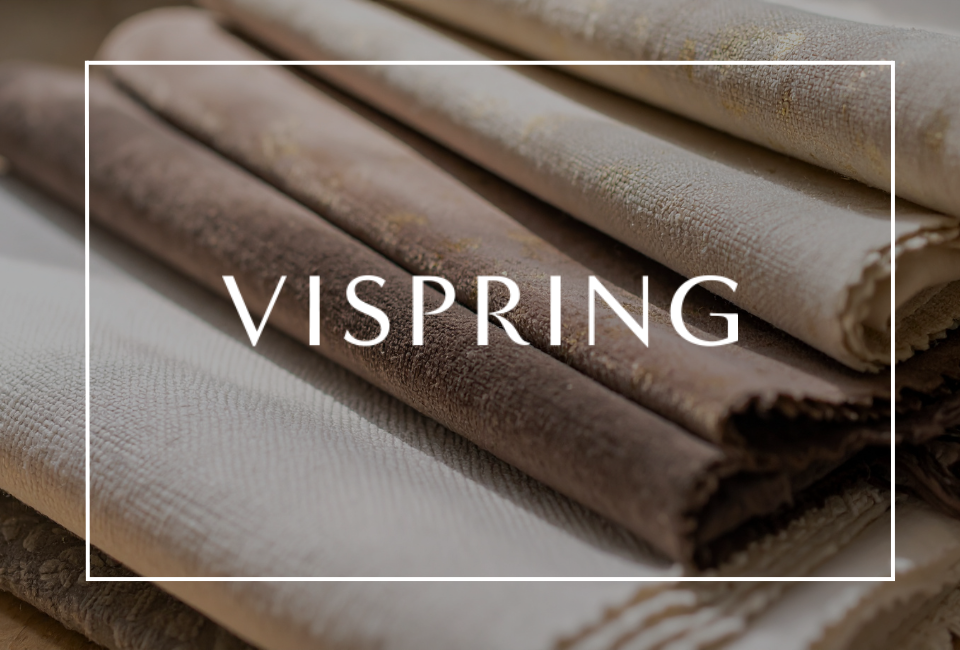 Complete your Vispring bed with a beautifully crafted fabric from our carefully curated upholstery collection. From sumptuous wools to elegant linens, every fabric is chosen for its exceptional quality, natural beauty, and timeless appeal. Available in a wide range of colours and textures, each upholstery option is designed to complement your interior while adding the perfect finishing touch to your handcrafted Vispring bed, ensuring lasting comfort and enduring style for years to come.
