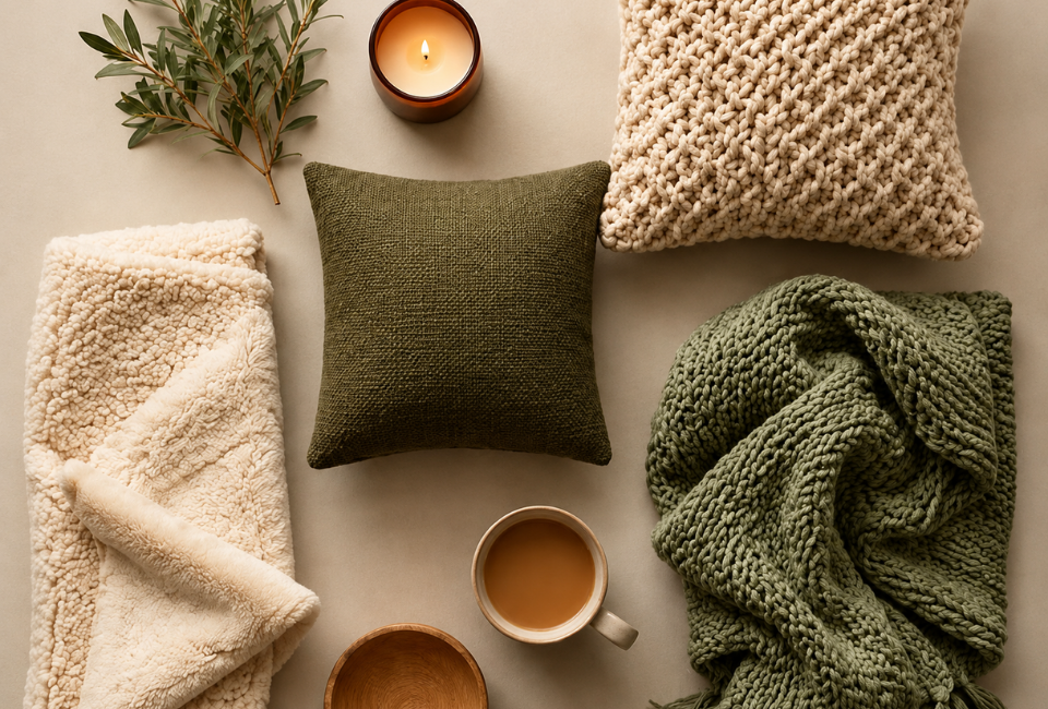 Before choosing your furniture, picture an ordinary evening at home rather than a perfectly styled room. How do you naturally sit? What do you reach for? Who else shares the space? Designing around those little everyday moments can help create a room that's just as enjoyable to live in as it is to look at.
