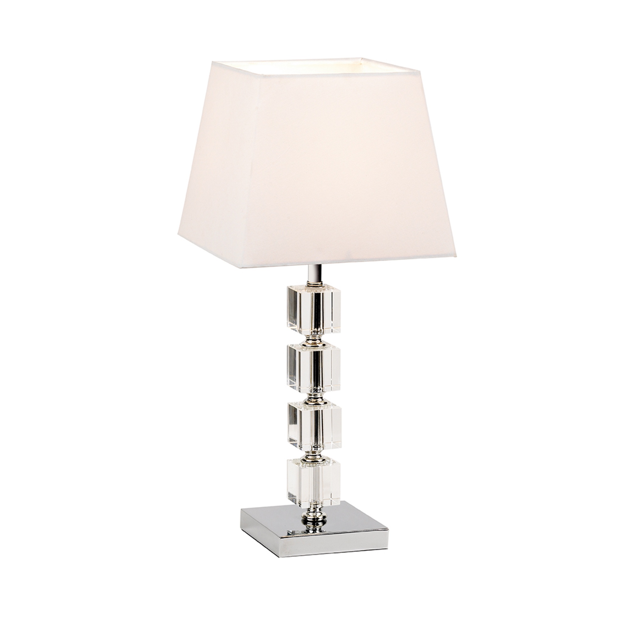Lighting Chrome Acrylic Table Lamp, White Acrylic Lamp Shade