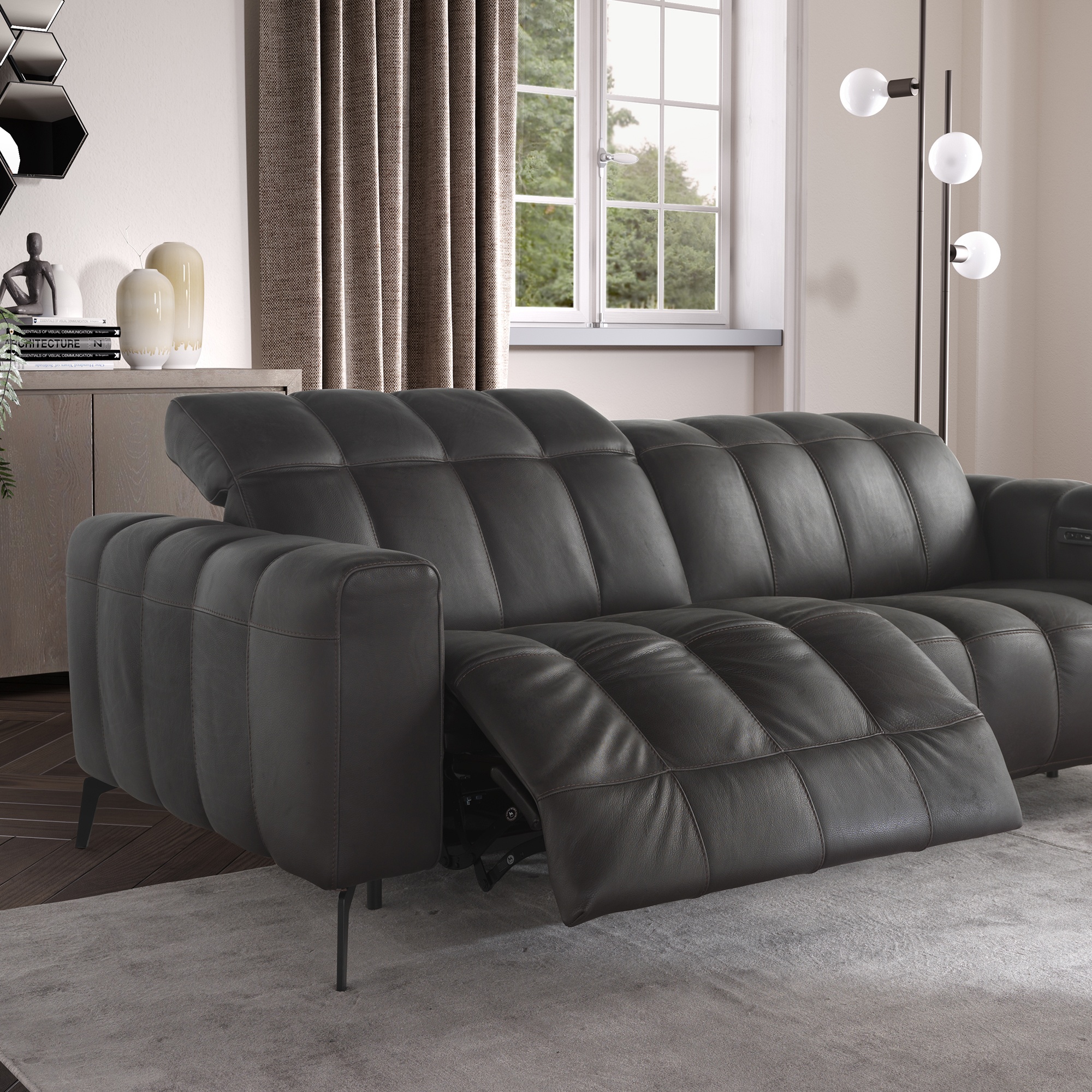 Natuzzi Editions Portento Large Electric Recliner Sofa | All Sofas