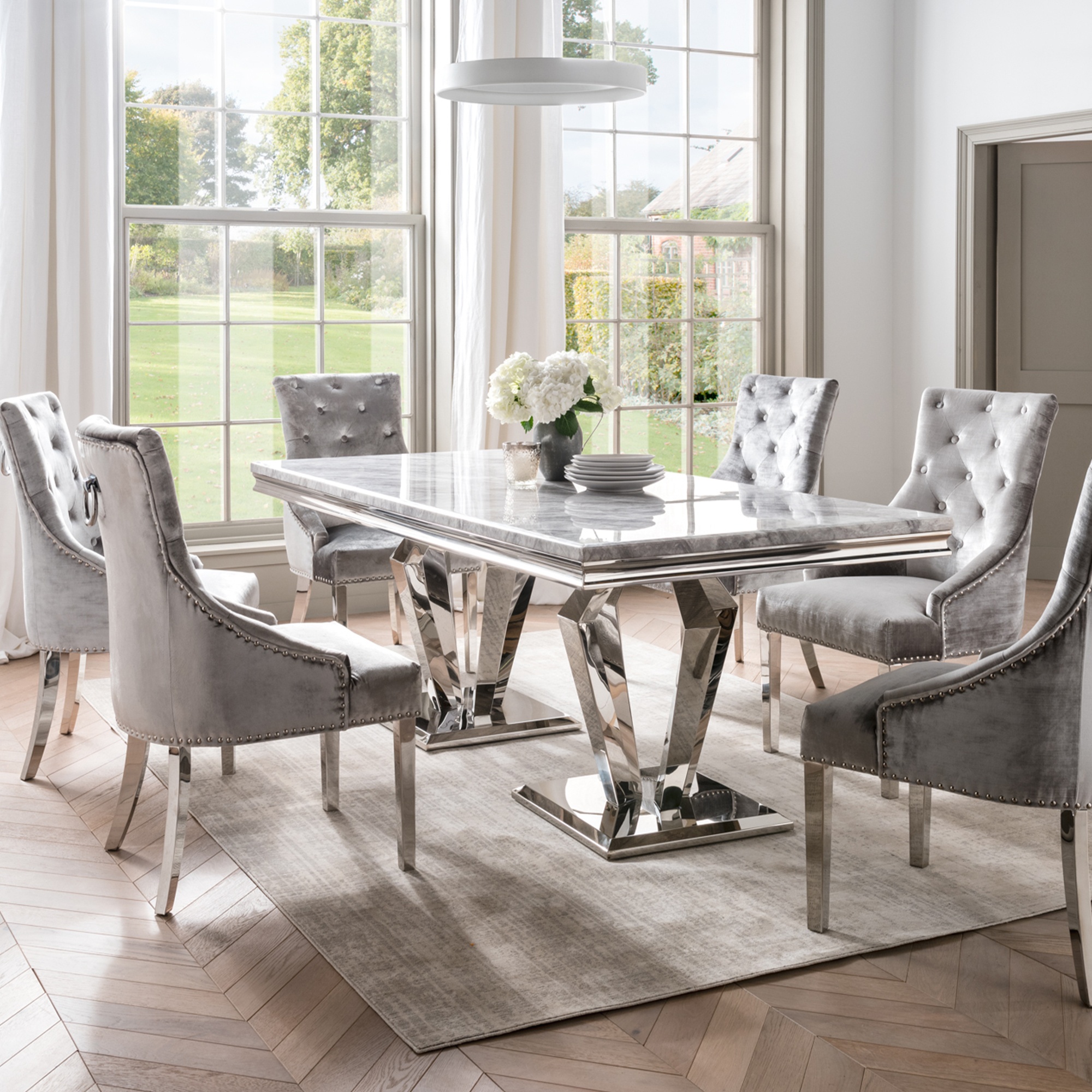 Abigail Dining Table & 6 Chairs - Cookes Furniture