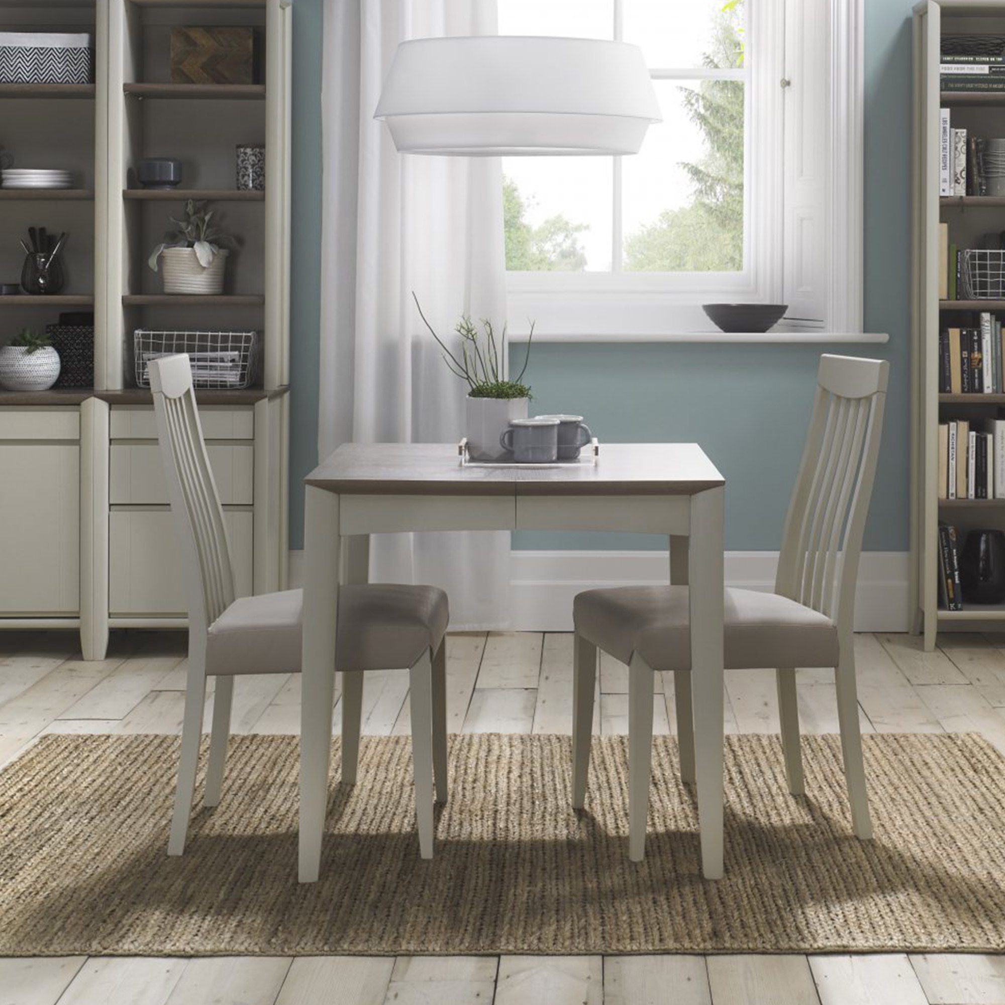 ROMY GREY WASHED OAK&SOFT GREY DINING Cookes Collection Romy Soft Grey ...