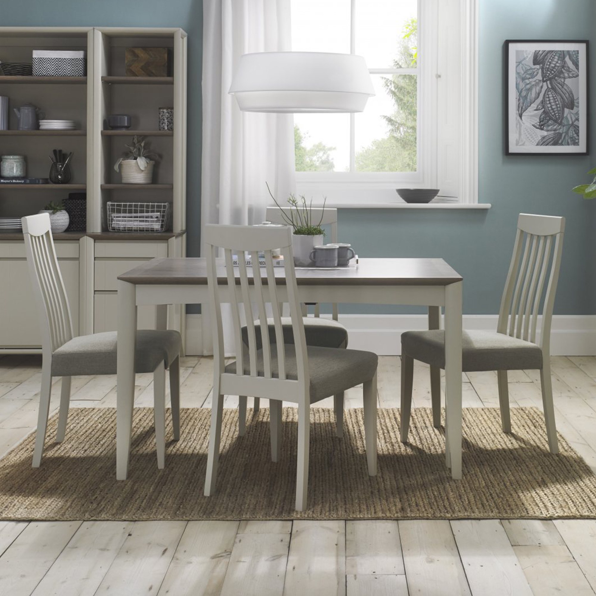 ROMY GREY WASHED OAK&SOFT GREY DINING Cookes Collection Romy Soft Grey ...