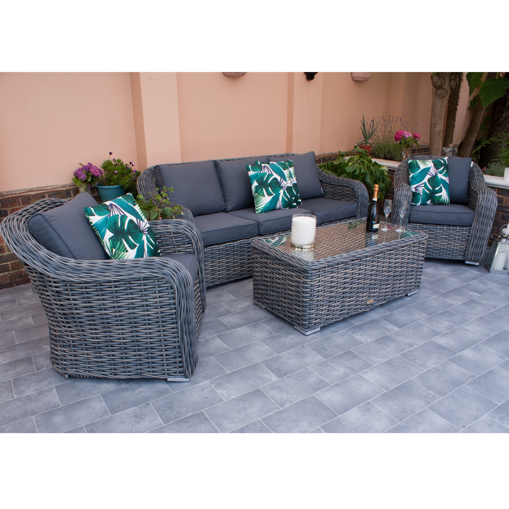 Miami Outdoor 3 Seater Sofa Set Cookes Furniture