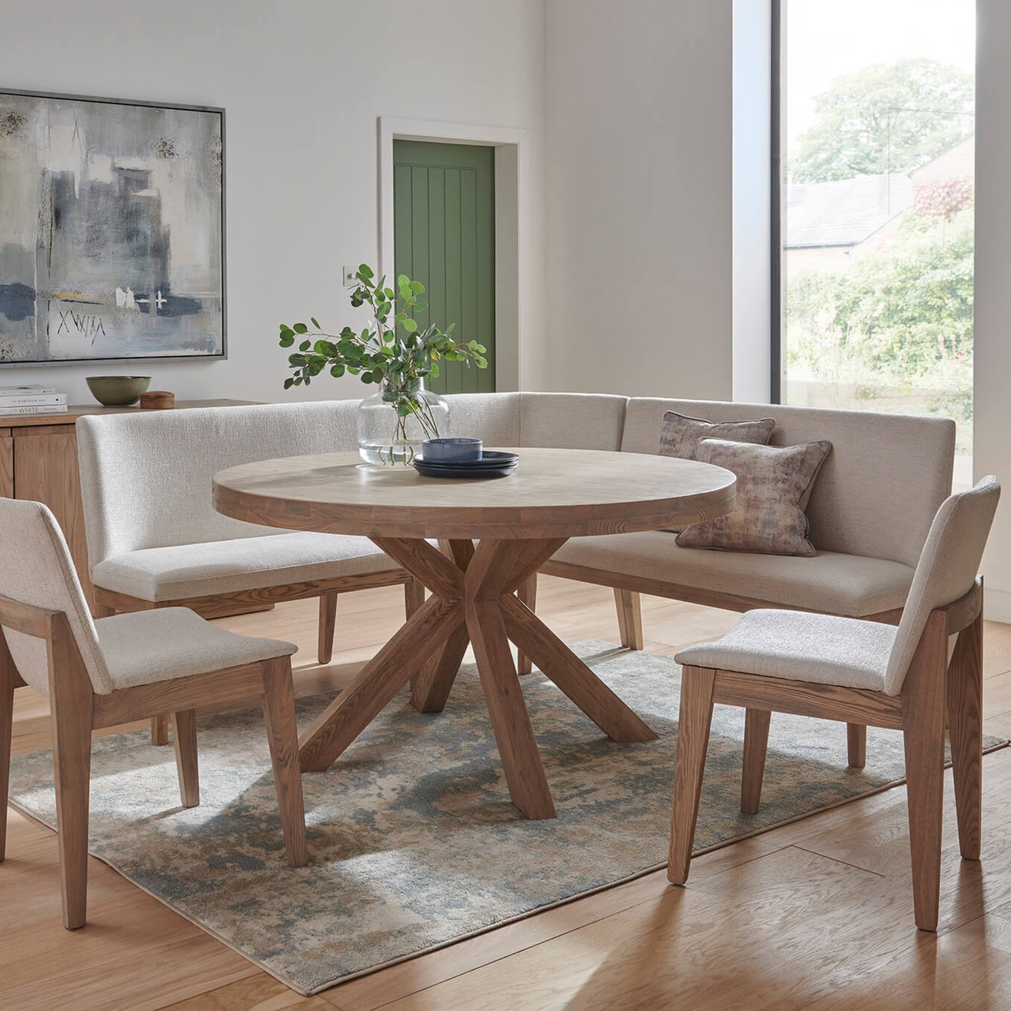 Dining chairs with bench discount
