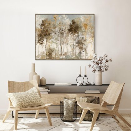 Copper Frost Framed Canvas