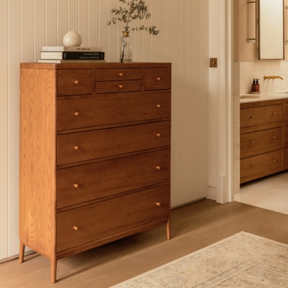 Ercol Salina 8 Drawer Tall Chest Ercol Salina 8 Drawer Tall Chest