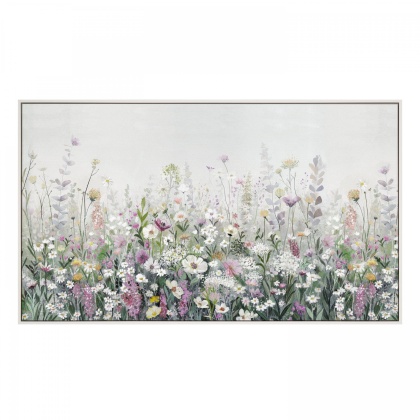 Floral Cascade Framed Canvas Floral Cascade Framed Canvas