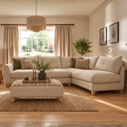 Copal Corner Sofa and Stool LHF