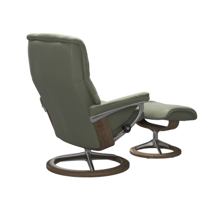Stressless Special Promotion Mayfair Chair & Stool Paloma Shadow Green Stressless Special Promotion Mayfair Chair & Stool Paloma Shadow Green