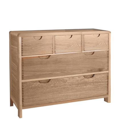 Ercol Bosco 5 Drawer Wide Chest Ercol Bosco 5 Drawer Wide Chest