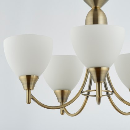 Antique Brass 5 Light Fitting Antique Brass 5 Light Fitting