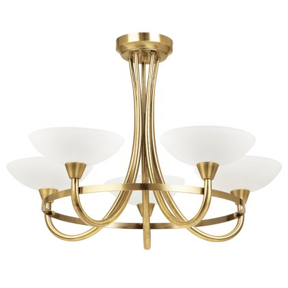 Antique Brass 5 Light Fitting Antique Brass 5 Light Fitting