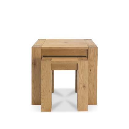 Cookes Collection Trinity Light Oak Nest of Tables Cookes Collection Trinity Light Oak Nest of Tables