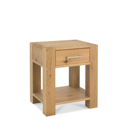 Cookes Collection Trinity Light Oak Lamp Table Cookes Collection Trinity Light Oak Lamp Table