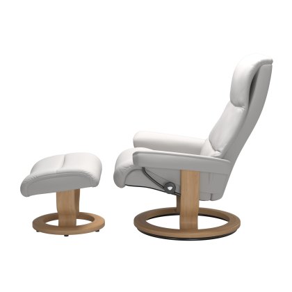 Stressless View Small Chair & Stool Classic Base Stressless View Small Chair & Stool Classic Base