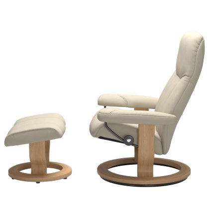 Stressless Promotional Consul Large Classic Chair and Stool Stressless Promotional Consul Large Classic Chair and Stool